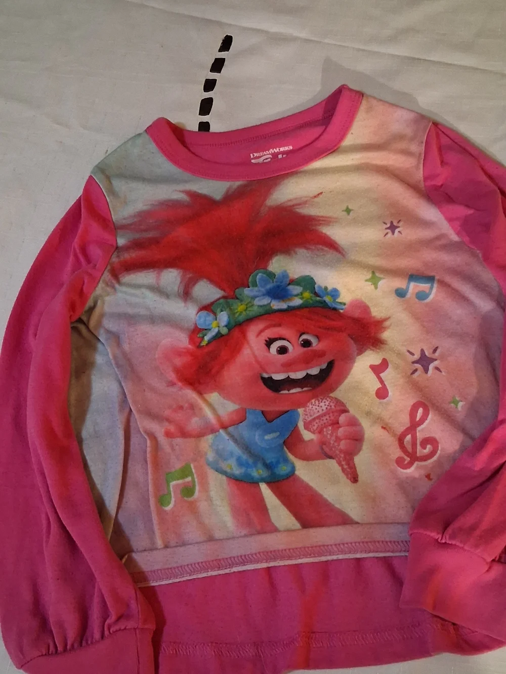 Trolls Bright Pink Long Sleeve Top with Poppy Graphic 6 260902